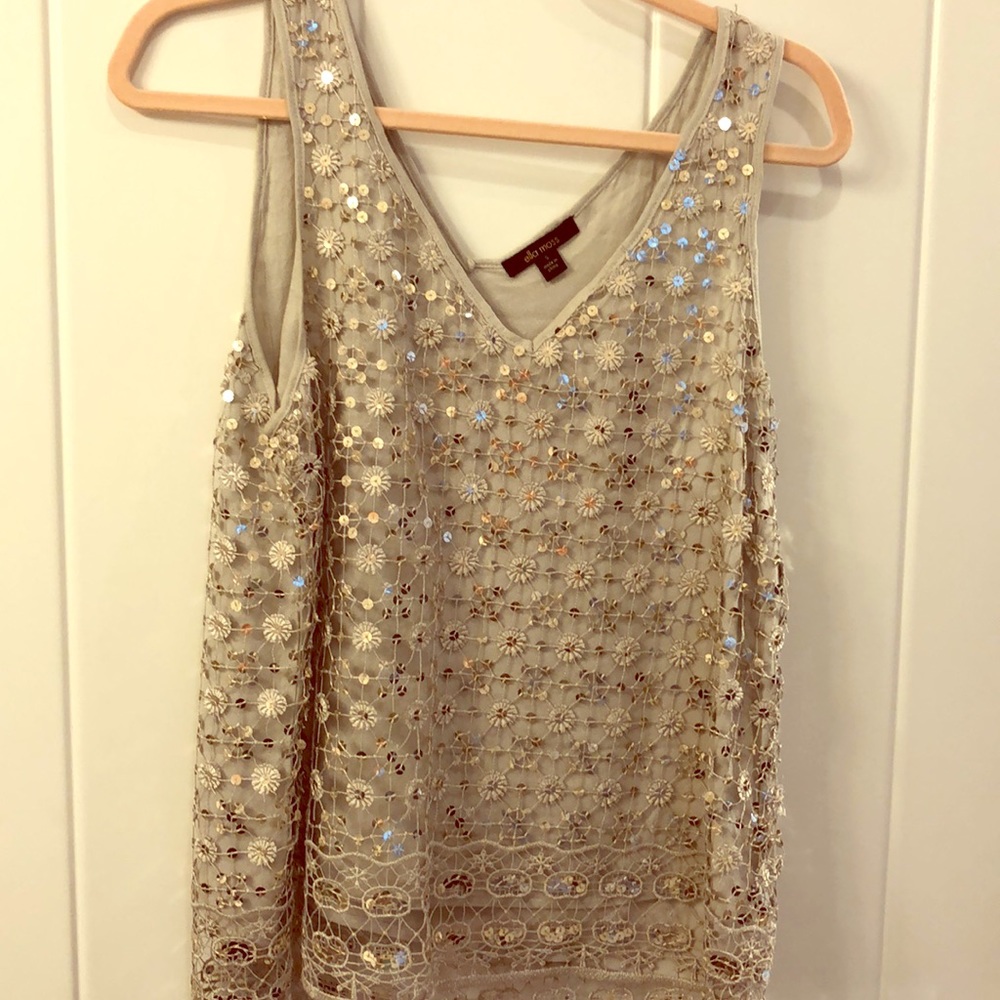 Sequined blouse by Ella moss worn once